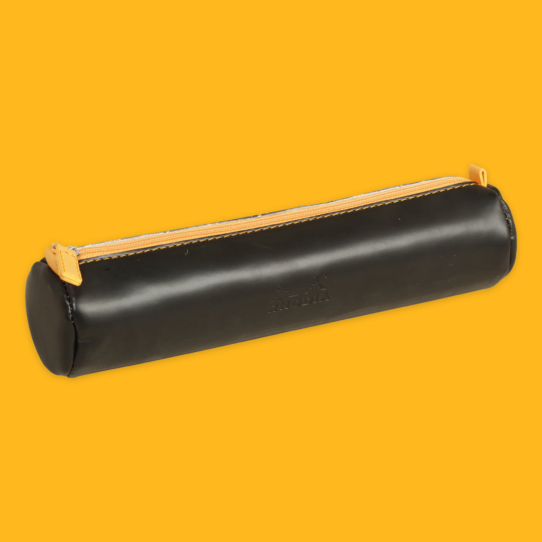 Rhodia Round Pencil Case in Black