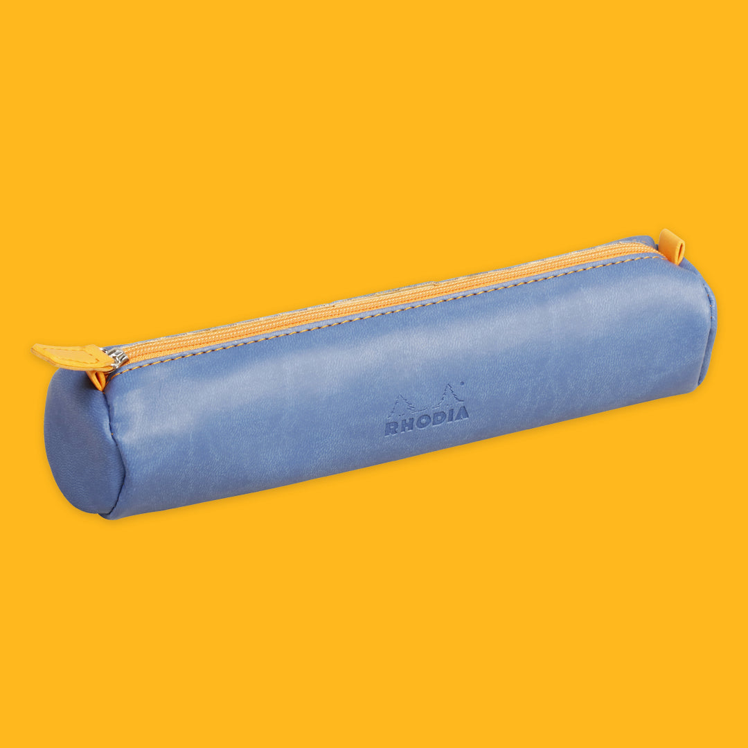Rhodia Round Pencil Case in Sapphire