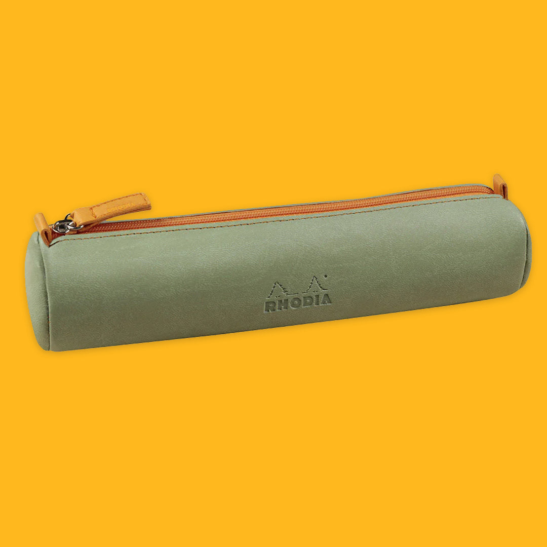 Rhodia Round Pencil Case in Celadon