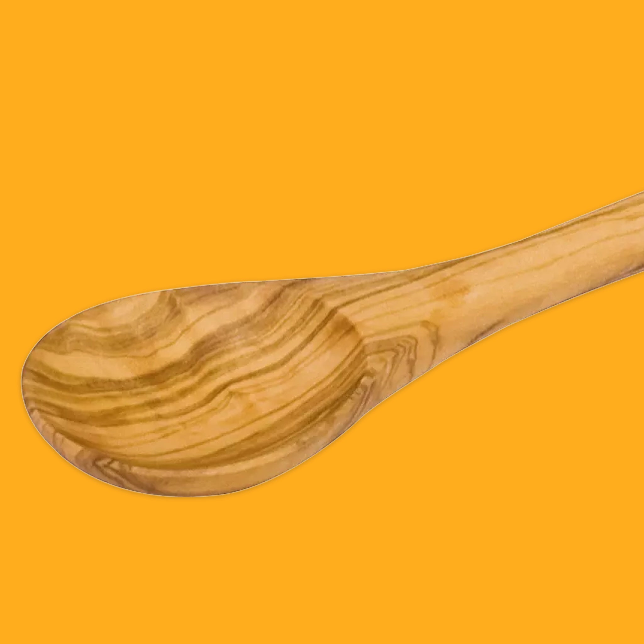 Olive Wood Round Cooking Spoon