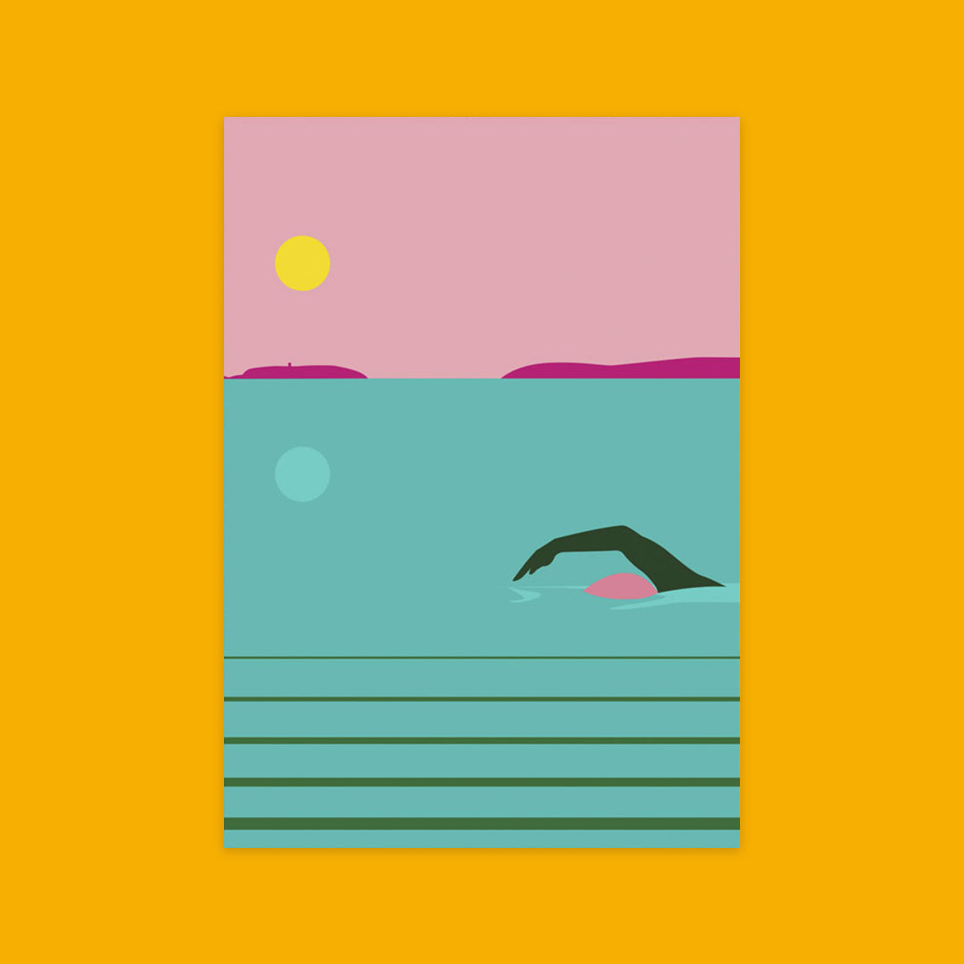 pawpear Sea Dip Prints | A4