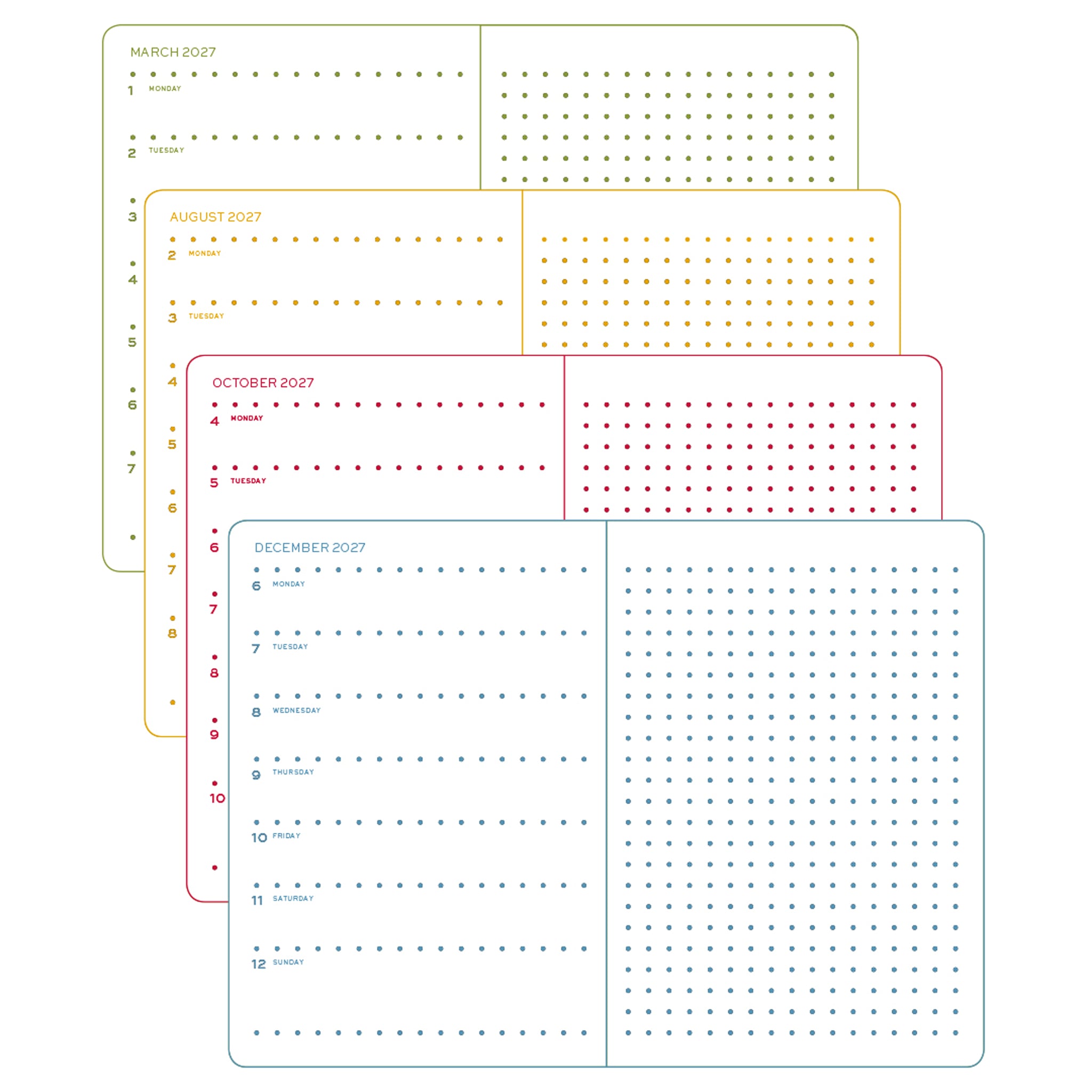 Colourful Seasons 2027 Planner
