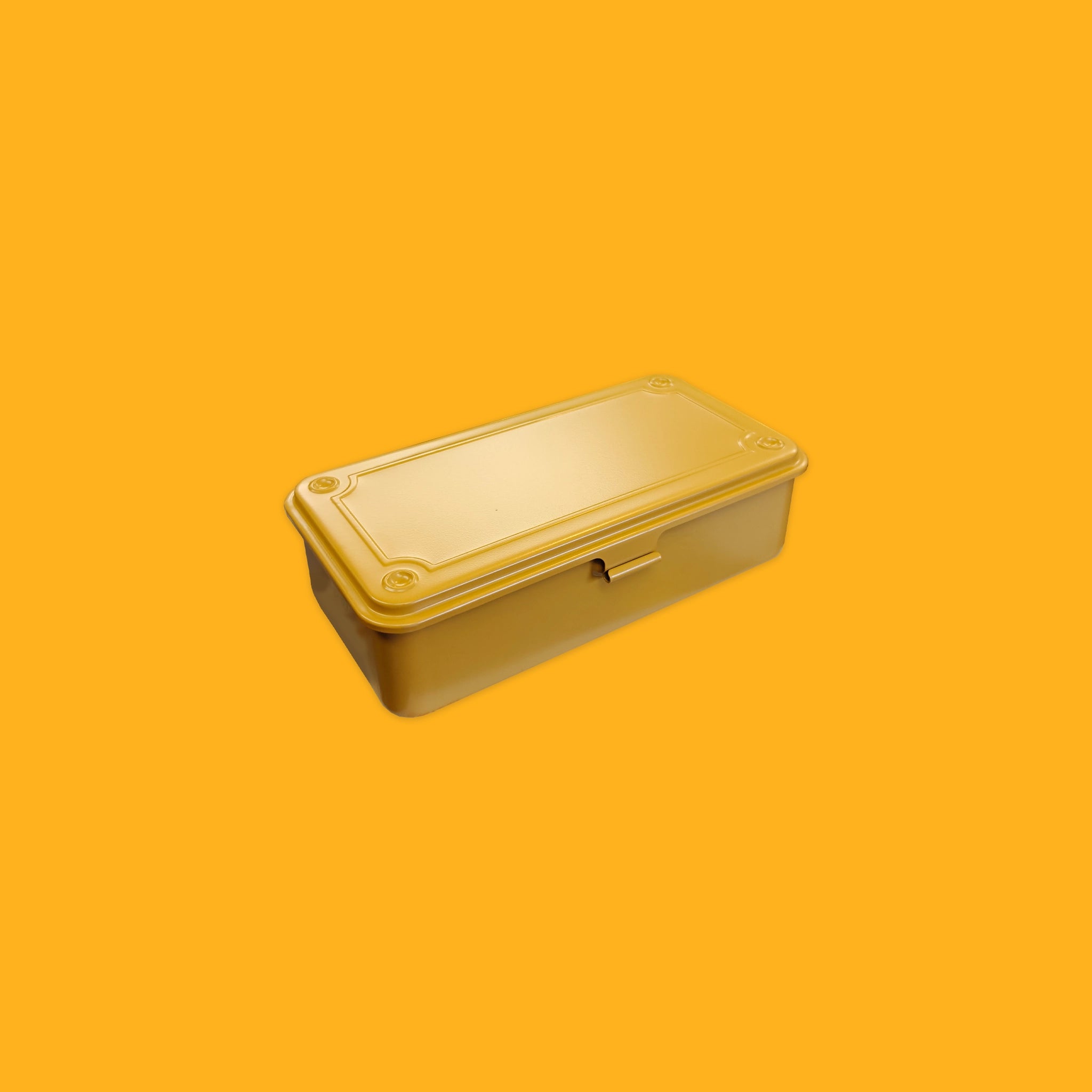 Mustard  rectangular component ox on a yellow background