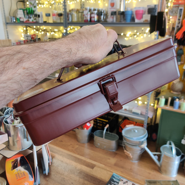 T-320 Toyo Steel Utility Tool Box in Antique Brown