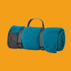 Fleece Picnic Rug Roll in Teal