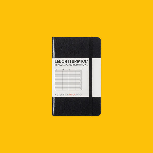 Leuchtturm1917 Pocket A6 Address Book in black