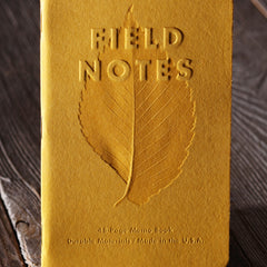 Autumn Trilogy by Field Notes on display