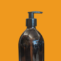 Amber Bottle 500ml Lotion Pump