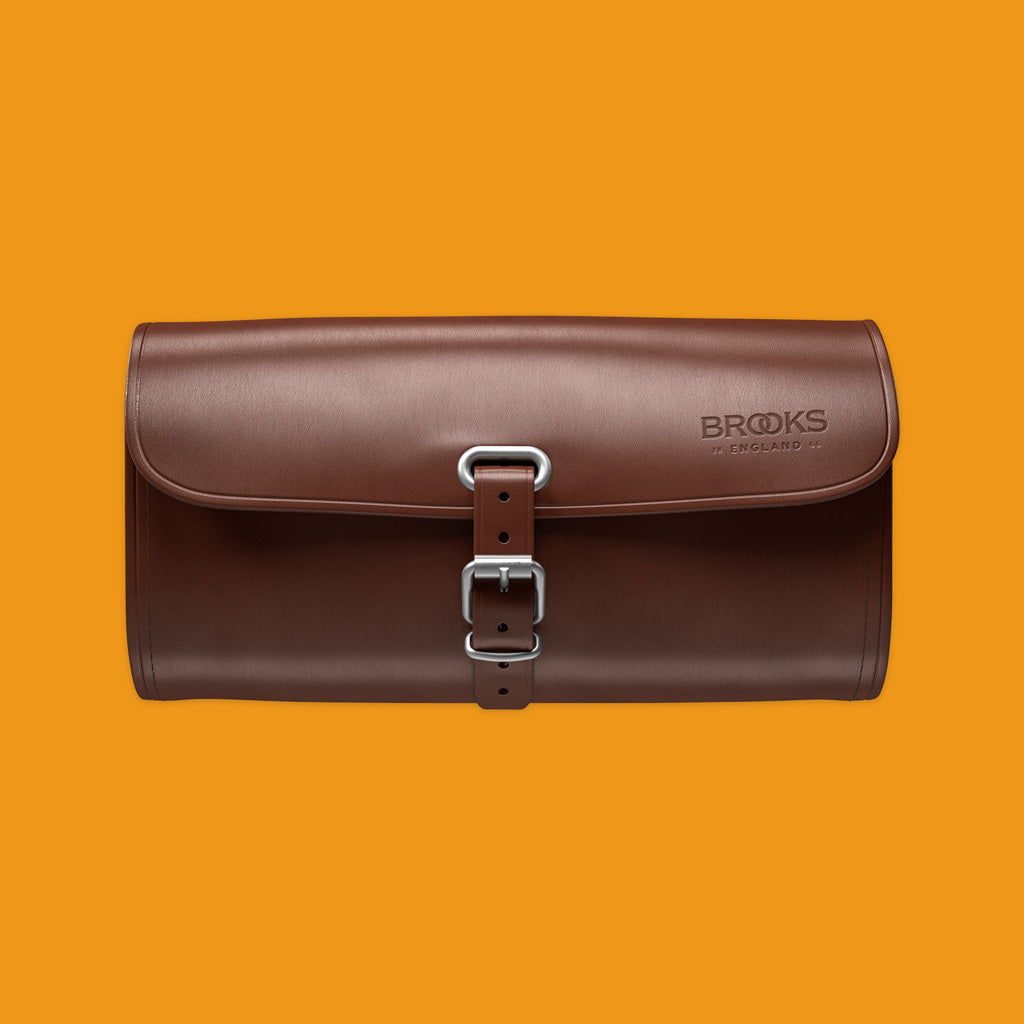 Brooks Challenge Saddle 1.5L Bag in Brown front on