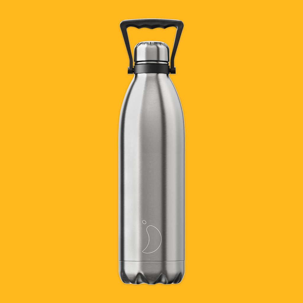 Chilly's Reusable Bottles 1.8L  in Stainless Steel
