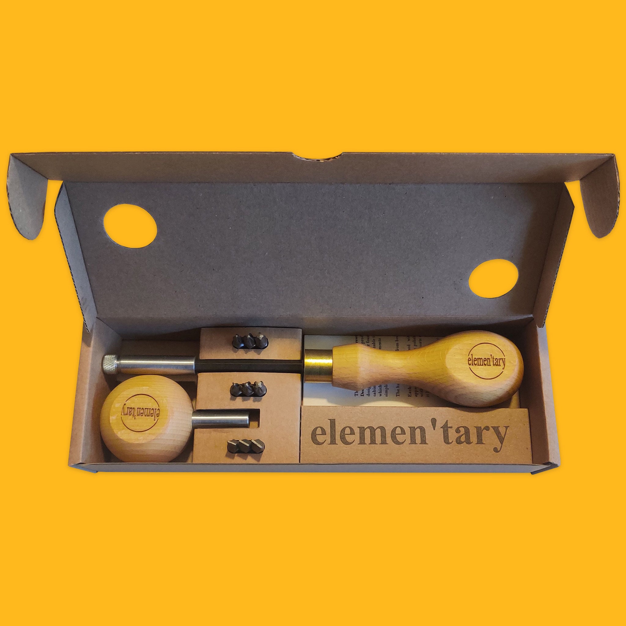 Elemen'tary Design No.1 and No.2 Screwdrivers.