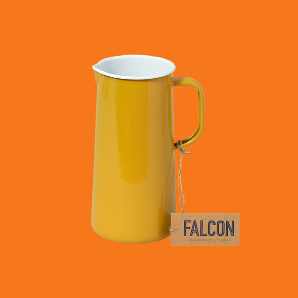 Falcon Enamelware Mustard Yellow 3 Pint Jug
