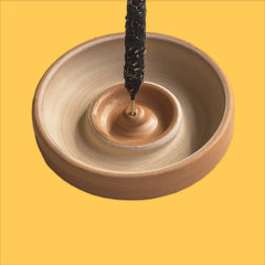 Fenix Natural Incense Stoneware Holder from above