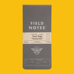 Field Notes Front Page Reporter's Notebook Front Cover