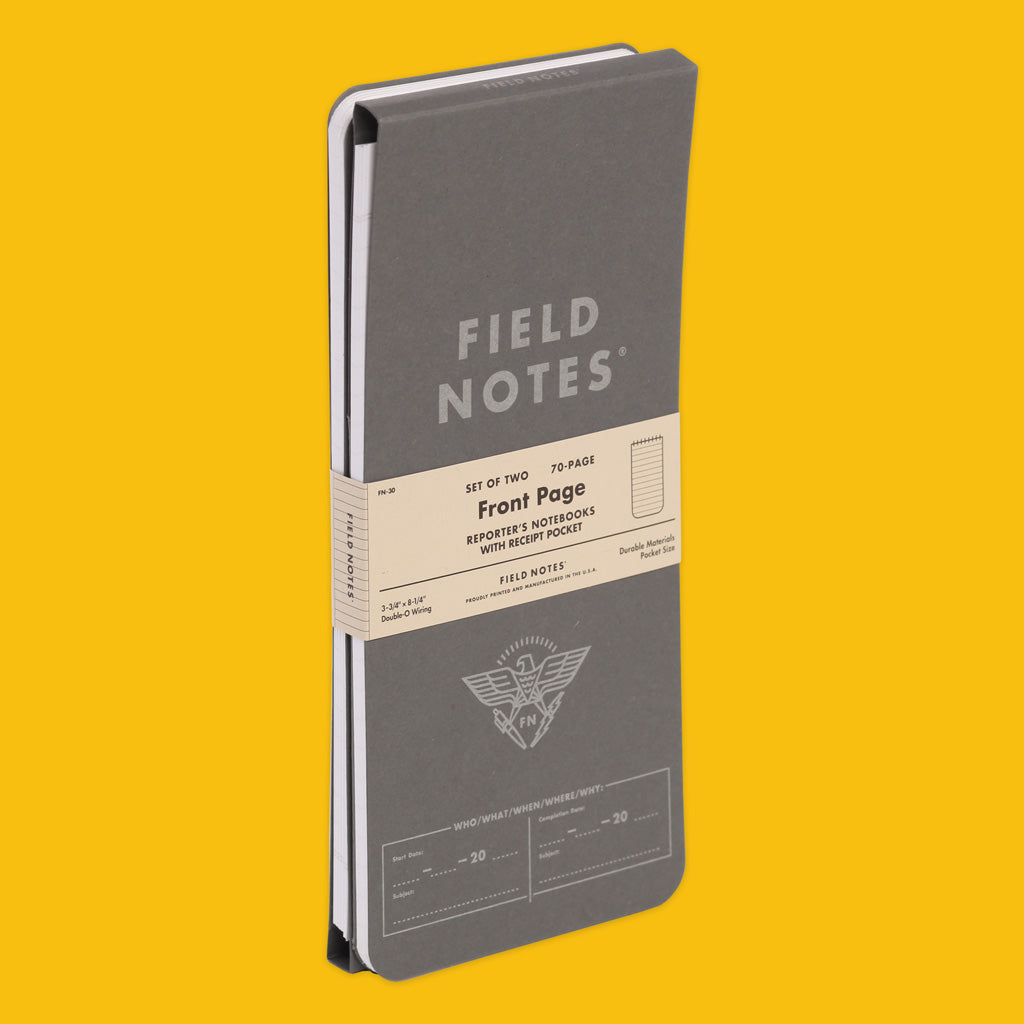 Field Notes Front Page Reporter's Notebook 2 Pack