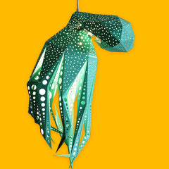 Octopus Lampshade from Vasili lights in mint
