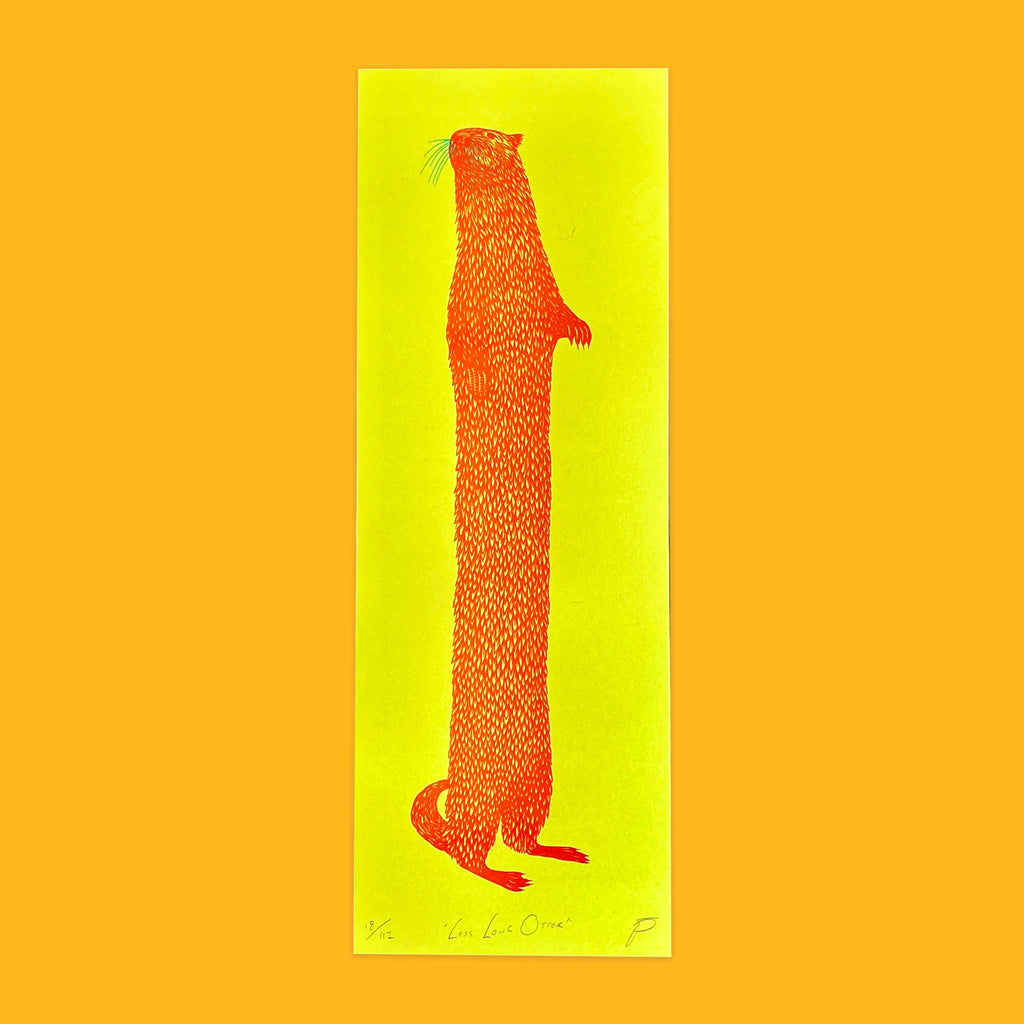Strangford Less Long Otter Red on Yellow