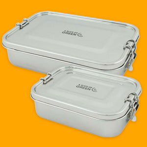 A Slice of Green Stainless Steel Lunch Box
