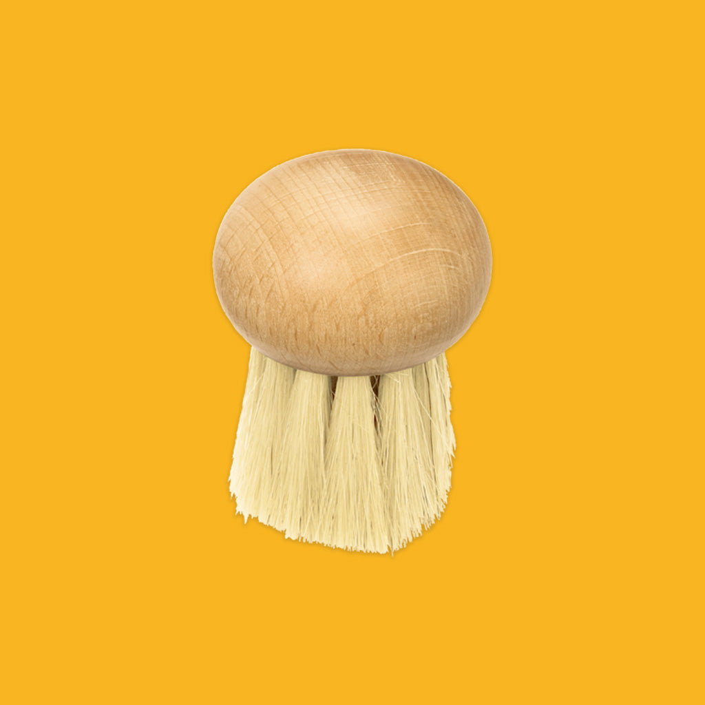 Redecker Mushroom Brush Oiled Beechwood with horsehair bristles. 331010