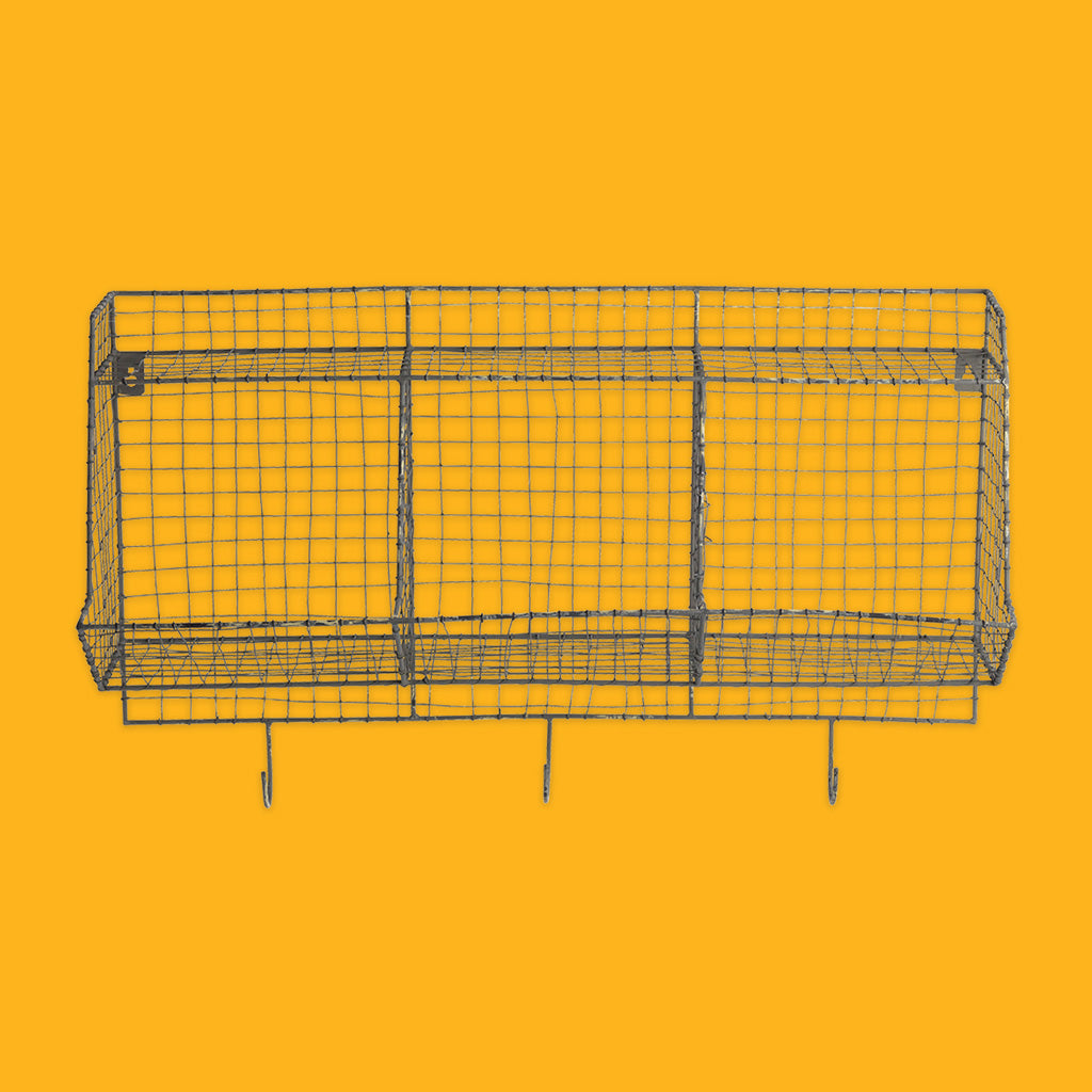 nkuku Locker Room Storage Shelf in distressed grey
