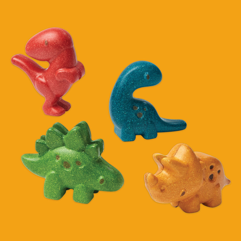 Plan Toys Dino Set made from wood. 
