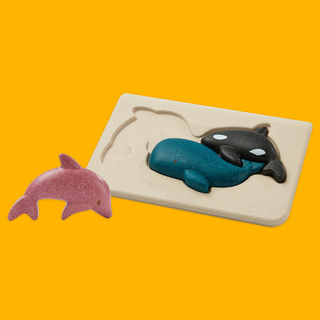 Sea Life Puzzle for 18+ months by Plan Toys