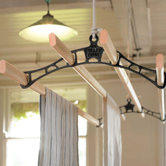 Pulleymaid Classic Clothes Airer in Black hanging