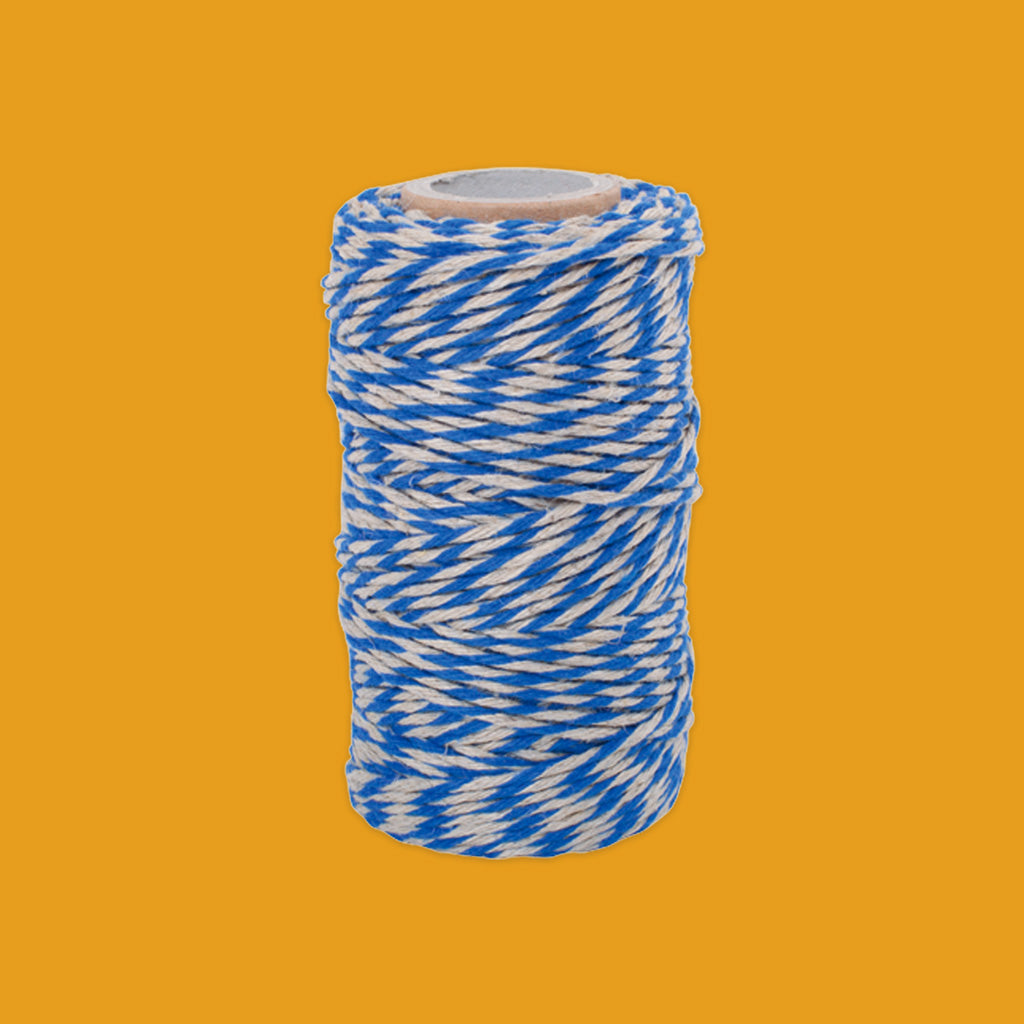 Redecker Flax Yarn String in Blue and Natural