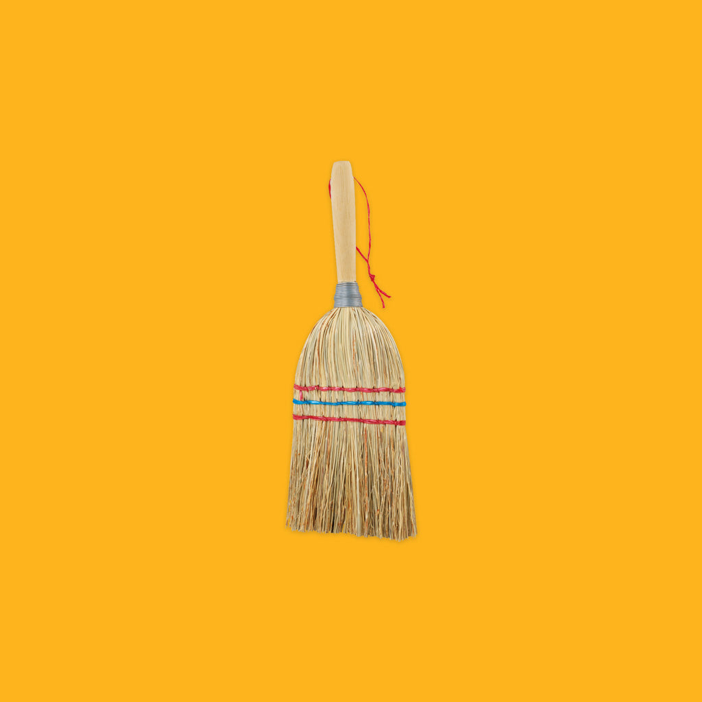 Redecker Mini rice Straw Brush with Beechwood Handle