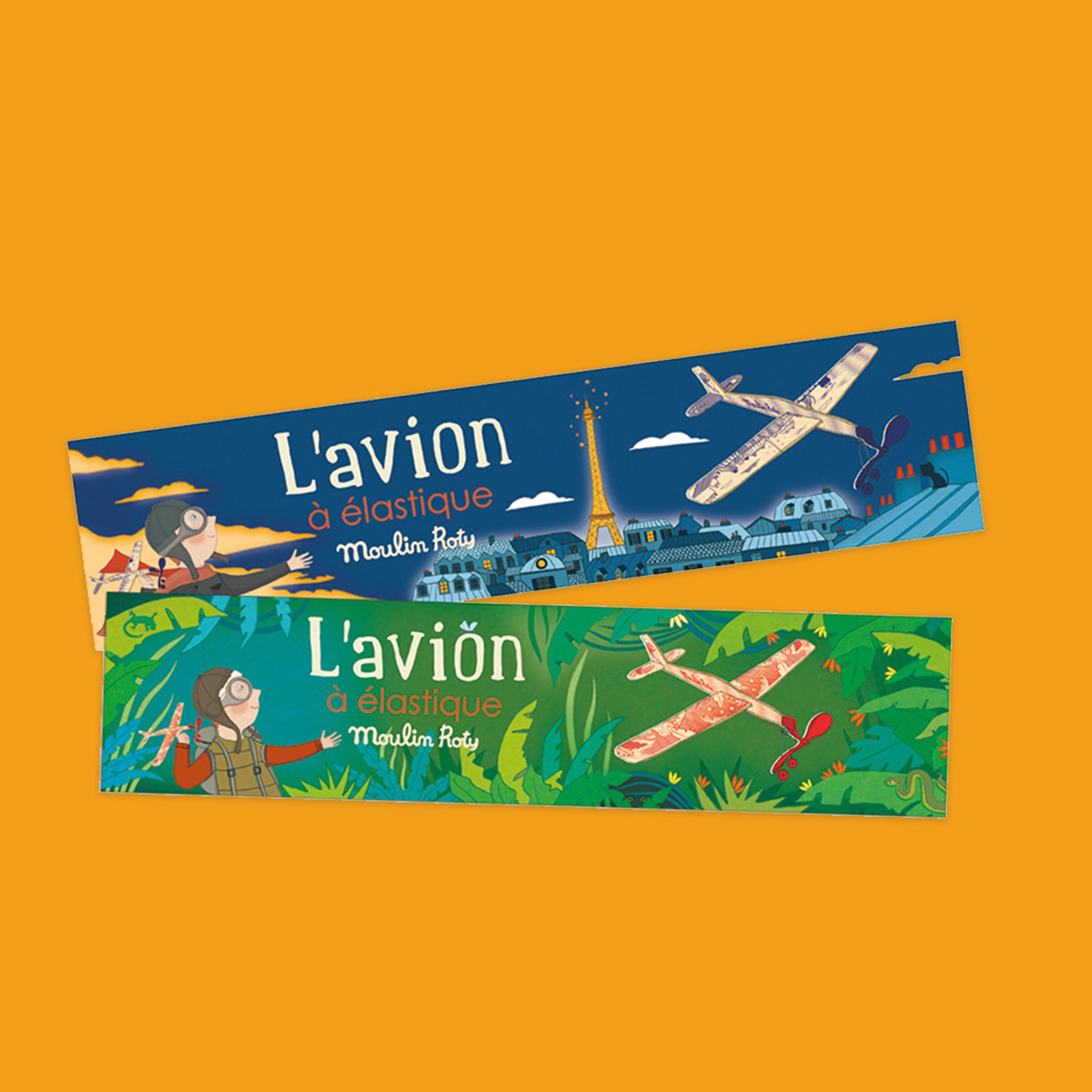Rubber band plane L'avion à élastique