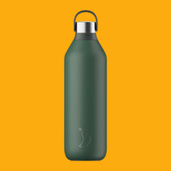 Chilly's Series 2 1Litre Reusable Water Bottle in Pine Green