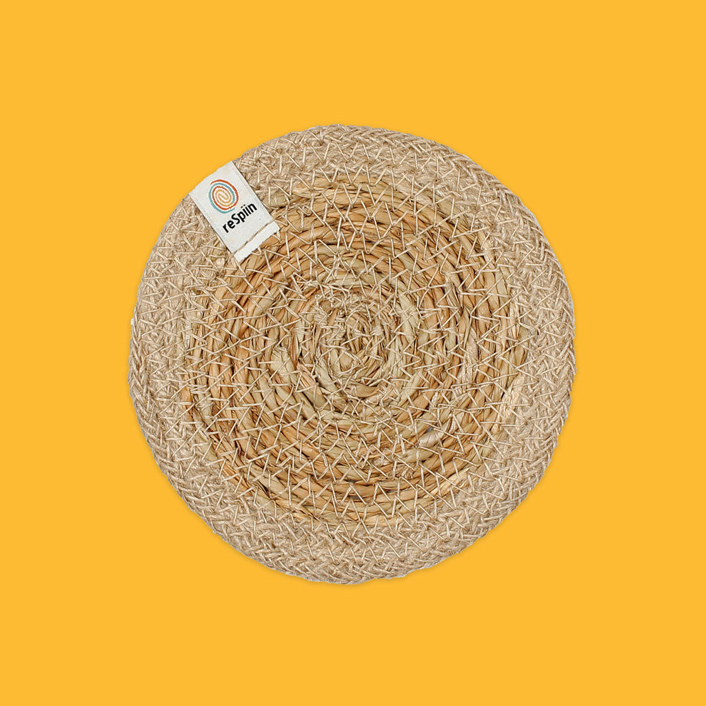 Seagrass & Jute Coaster in Natural