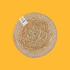 Seagrass & Jute Coaster in Natural