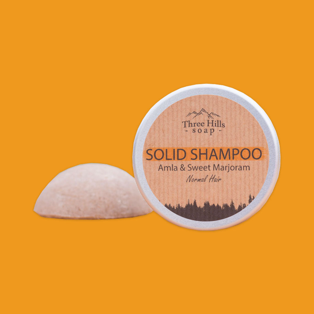 Three Hills Soap Solid Shampoo - Amla & Sweet Marjoram
