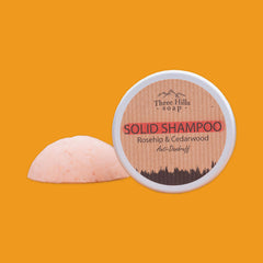 Three Hills Soap Solid Shampoo - Rosehip & Cedarwood