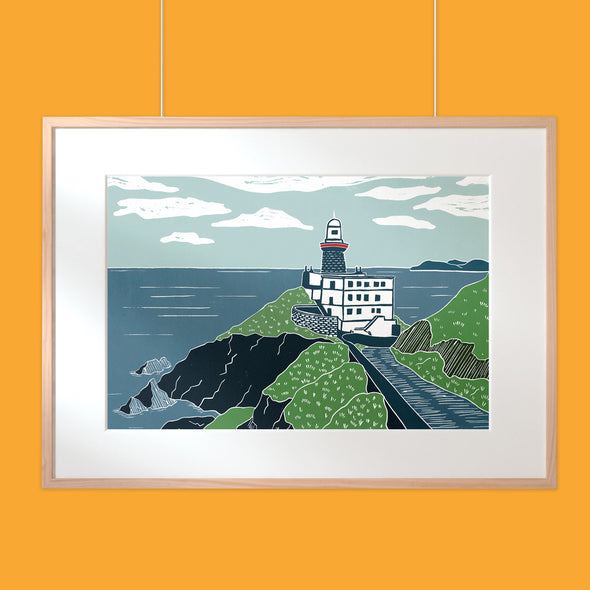 The Bsailey Lighthouse by Sorrell Reilly. Giclee Print. "With every seventh wave comes balm"