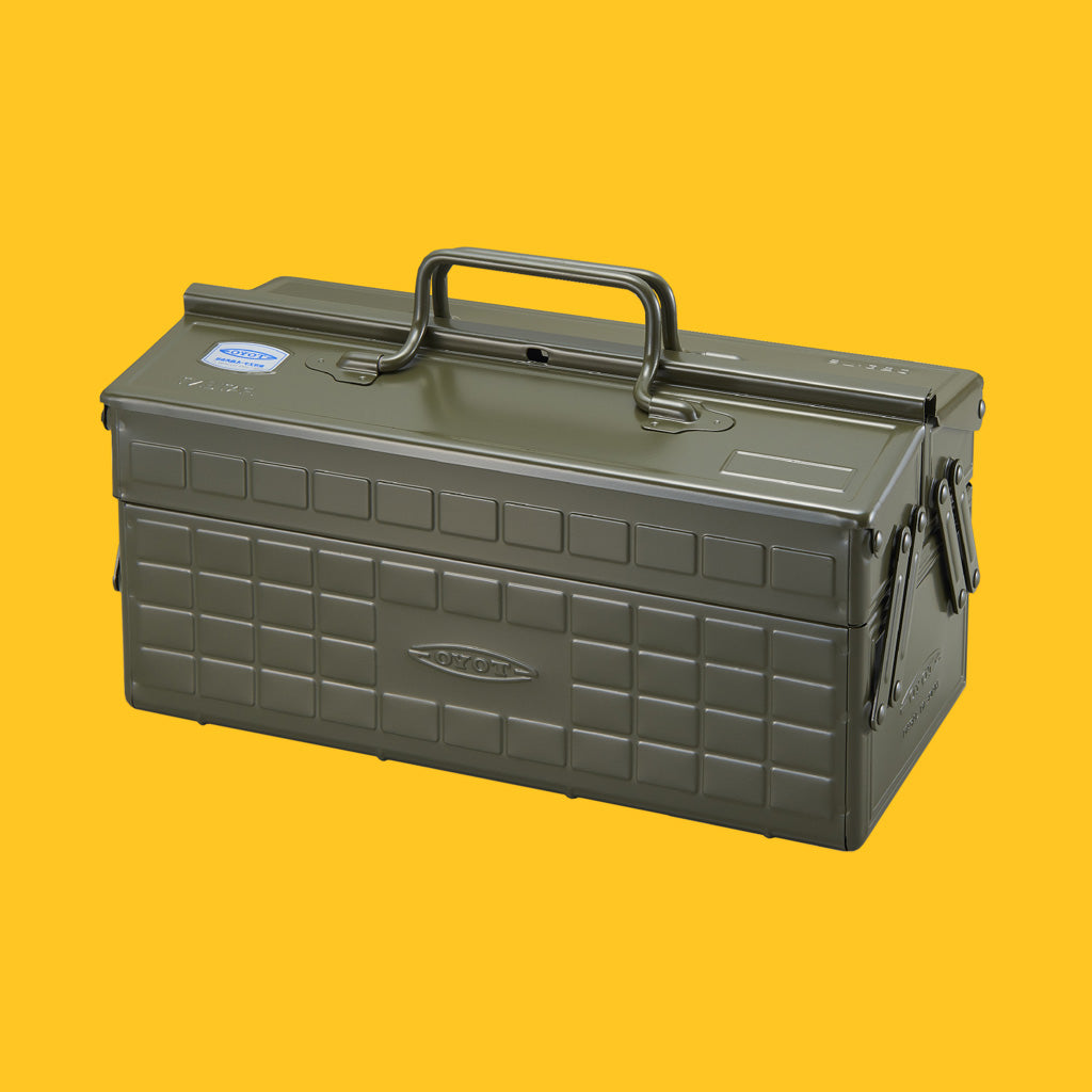 Toyo Steel Cantilever Tool Box in Khaki