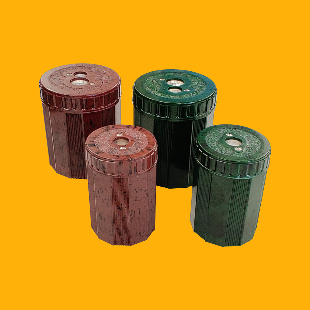 DUX Duroplast Single and Double Pencil Sharpeners in Green and Red