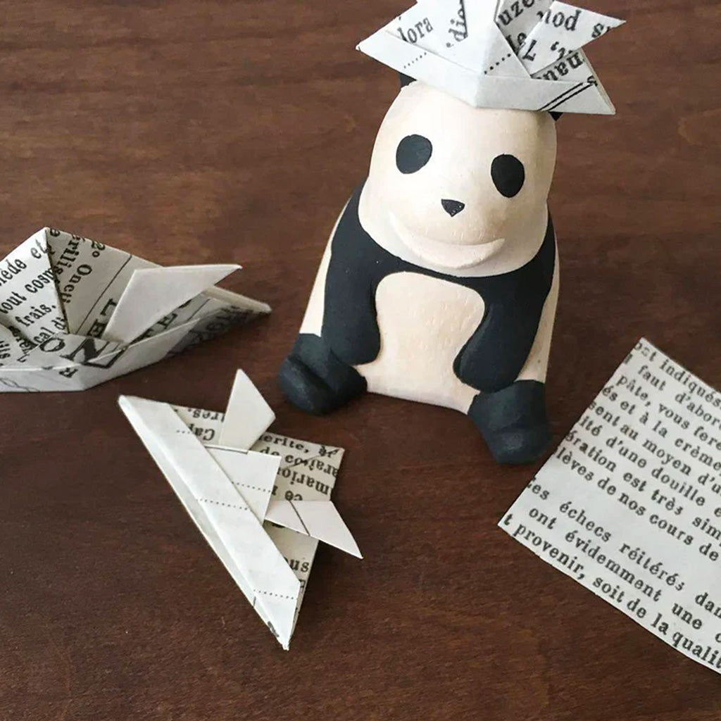 T-Lab Pole Pole Panda with paper hat