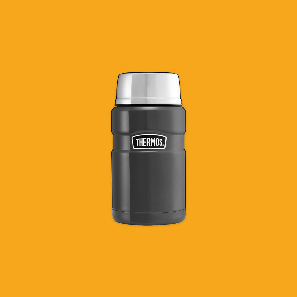 Thermos SS 710ML King Food Flask in Gun Metal Grey