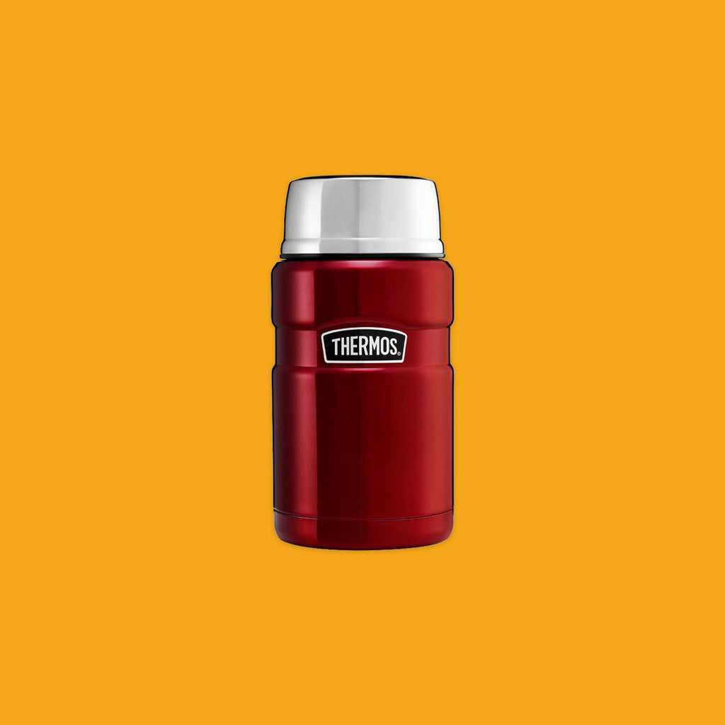 Thermos SS 710ML King Food Flask in Cranberry Red