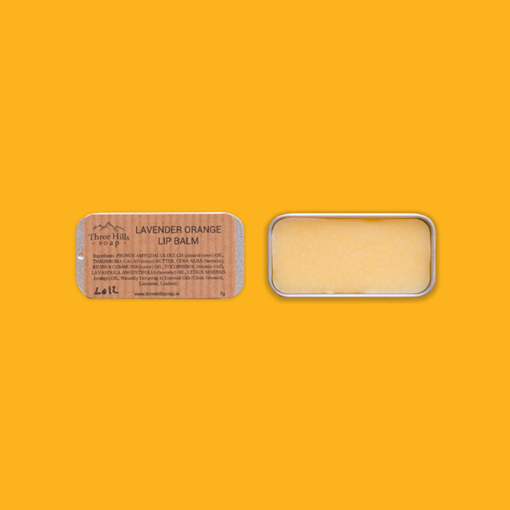 Three Hills Soap Lip Balm in Lavender Orange