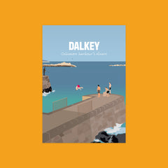 The Irish Atelier Prints in A4 Dalkey Coliemore Harbours Divers