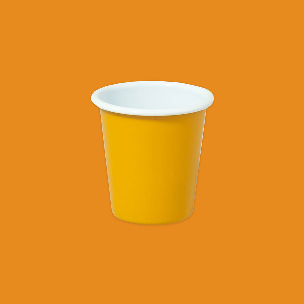 Falcon Enamelware Tumbler in Mustard Yellow