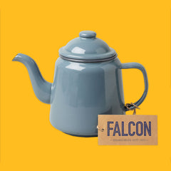 Falcon Enamelware Teapot in Pigeon Grey