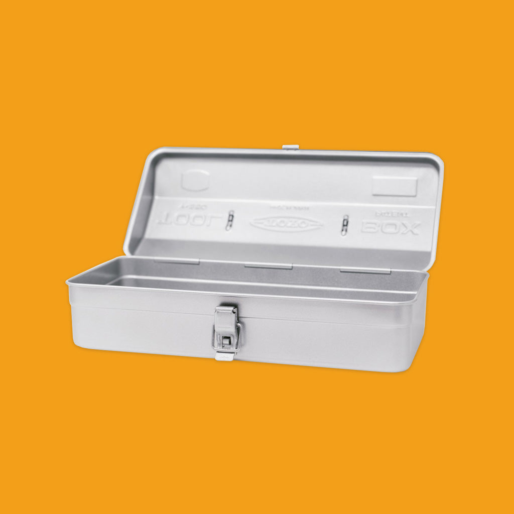 Toyo Steel Tool Box in Silver Y-350 Open